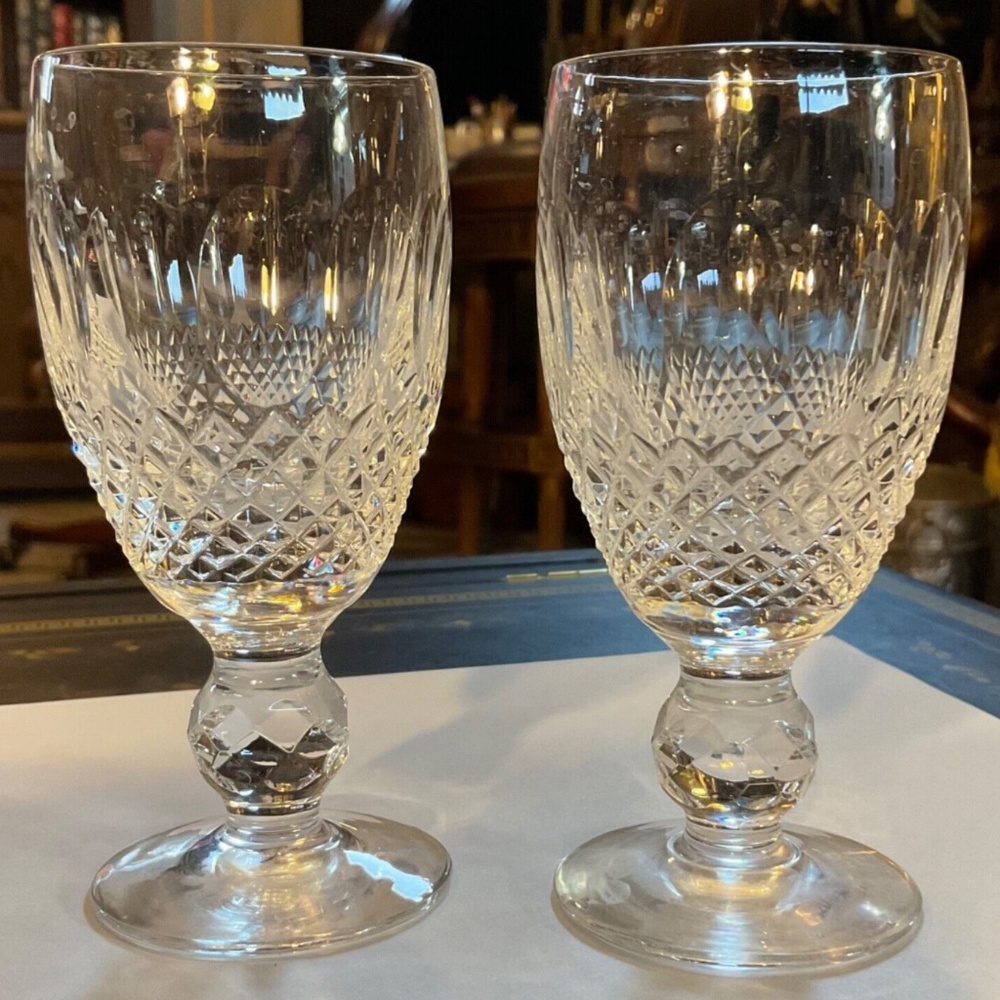 Waterford Crystal SET of 2 Colleen Short Stem Sherry Cordial Liqueur Glass SET